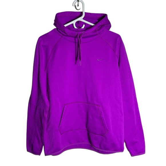 Nike Therma-FIT Fleece Hoodie – Purple, Size Large - Picture 1 of 8